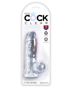 PipeDream King Cock 5" Фаллоимитатор реалистик прозрачный