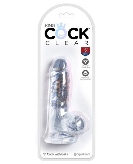 PipeDream King Cock 5" Фаллоимитатор реалистик прозрачный